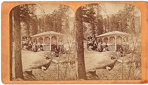 STEREOSCOPIC VIEW OF "LITTLE CHIEF" IRON SPRING, ONE MILE FROM MANITOU HOUSE, MANITOU, COLORADO. ...