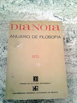 DIANOIA. Anuario de Filosofia. Año XVIII. nº 18