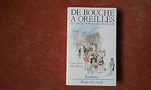 Immagine del venditore per De bouche  oreilles. Le conte populaire franais venduto da Librairie de la Garenne
