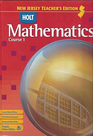 Imagen del vendedor de Holt Mathematics Course 1 (Grade 6) New Jersey Teacher's Edition. a la venta por Brentwood Books