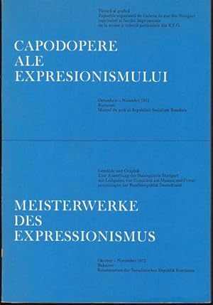 Bild des Verkufers fr Capodopere ale Expresionismului / Meisterwerke des Expressionismus. Gemlde und Graphik (Deutsch / Rumnisch) zum Verkauf von Graphem. Kunst- und Buchantiquariat