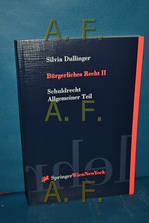 Immagine del venditore per Brgerliches Recht Teil II: Schuldrecht, Allgemeiner Teil venduto da Antiquarische Fundgrube e.U.