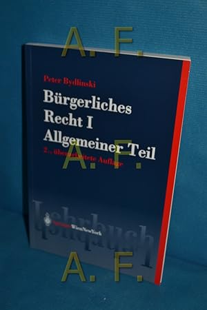 Immagine del venditore per Brgerliches Recht Teil 1: Allgemeiner Teil venduto da Antiquarische Fundgrube e.U.
