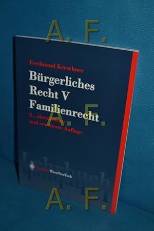 Imagen del vendedor de Brgerliches Recht Teil V: Familienrecht a la venta por Antiquarische Fundgrube e.U.