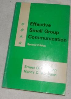 Imagen del vendedor de Effective small group communication a la venta por Pheonix Books and Collectibles