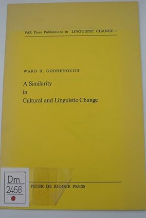 Bild des Verkufers fr A Similarity in Cultural and Linguistic Change. zum Verkauf von Antiquariat Bookfarm