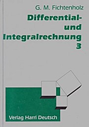 Bild des Verkufers fr Differentialrechnung und Integralrechnung Band 3 zum Verkauf von unifachbuch e.K.