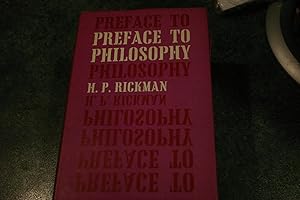 Bild des Verkufers fr Preface To Philosophy zum Verkauf von SGOIS