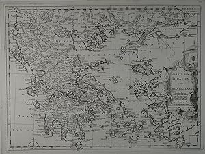 Karte von Thracien und Griechenland. Kupferstich-Karte v. C. Tranquillo, Venedig um 1750, 29 x 39...