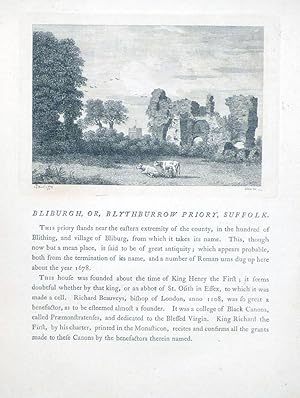 Immagine del venditore per The Antiquities of England and Wales - BLIBURGH, OR BLYTHBURROW PRIORY, SUFFOLK venduto da Portman Rare Books