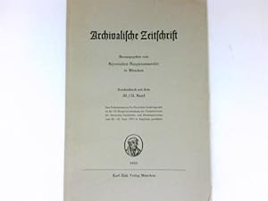 Archivalische Zeitschrift, 50./51. Band : Sonderdruck: Willy Flach, Betrachtungen Goethes über Wi...