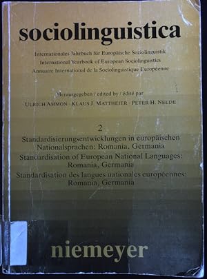 Seller image for Standardisierungsentwicklungen in europischen Natiolnalsprachen: Romania, Germania - Band 2 Sociolinguistica: Internationales Jahrbuch fr Europische Soziolinguistik. Mehrsprachige Ausgabe. for sale by books4less (Versandantiquariat Petra Gros GmbH & Co. KG)