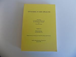 Image du vendeur pour Dynamik in der Sprache. Dissertation (Zrich). mis en vente par Antiquariat Rolf Bulang
