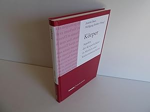 Bild des Verkufers fr Krper. Aspekte der Krperlichkeit in Medizin und Kulturwissenschaften. Mit einigen Textabbildungen und einer beiliegenden Farbtafel (= Schwabe interdisziplinr, Band 1). zum Verkauf von Antiquariat Rolf Bulang