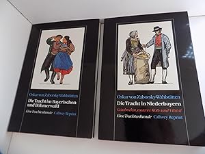 Imagen del vendedor de [Bayern:] Eine Trachtenkunde. 2. Auflage. Mit zahlreichen, teils farbigen Abbildungen. Band I: Die Tracht in Niederbayern. Teil 1: Guboden. Teil 2: Unteres Rott- und Vilstal. Band II: Die Tracht im Bayerischen- und Bhmerwald. 2 Bnde (= Callwey Reprint). a la venta por Antiquariat Rolf Bulang