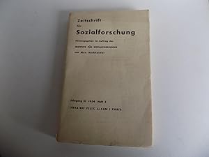 Zeitschrift für Sozialforschung, Jahrgang III, Heft 3.