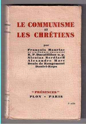 Imagen del vendedor de Le communisme et les chrtiens a la venta por LibrairieLaLettre2