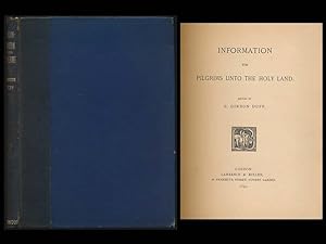 Seller image for Information for pilgrims unto the Holy Land. for sale by Antiquariat Lenzen