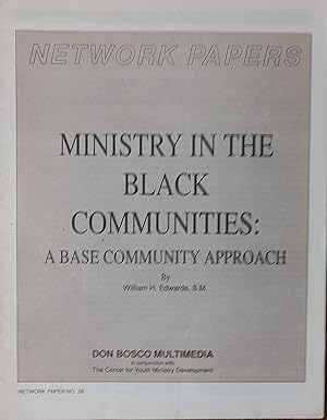 Seller image for Ministry In The Black Communities: A Base Community Approach (Network Paper No.28) for sale by Shore Books