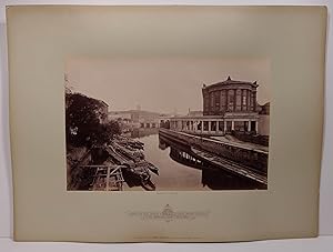 Blick v. Montbijou-Garten (Stadtbahn) n. d. Nat.-Gal. u. Börse. Original - Photographie. Vintage.