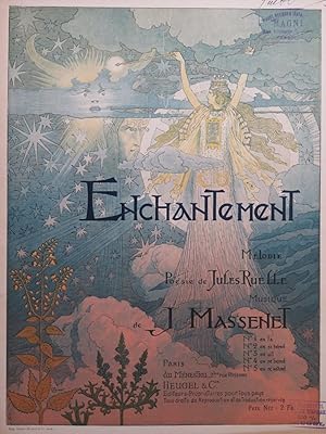 Seller image for MASSENET Jules Enchantement No 3 E. Grasset Piano Chant 1892 for sale by partitions-anciennes