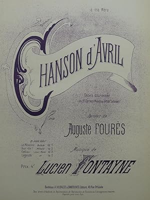 Seller image for FONTAYNE Lucien Chanson d'Avril Chant Piano for sale by partitions-anciennes