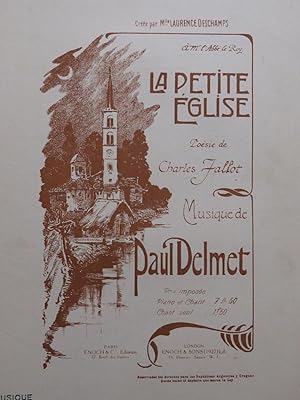 Seller image for DELMET Paul La Petite glise Chant Piano 1927 for sale by partitions-anciennes