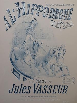 Immagine del venditore per VASSEUR Jules A L'Hippodrome Piano ca1880 venduto da partitions-anciennes