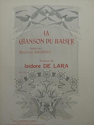Immagine del venditore per DE LARA Isidore La Chanson du Baiser Chant Piano ca1900 venduto da partitions-anciennes