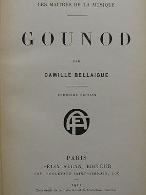 Seller image for BELLAIGUE C. Gounod & LALOY L. Rameau 1911 for sale by partitions-anciennes