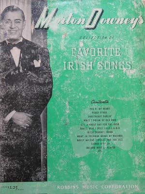 Seller image for Collection of Favorite Irish Songs 32 Pices Chant Piano 1943 for sale by partitions-anciennes