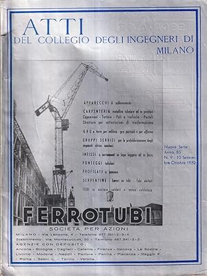 Atti del collegio degli ingegneri di Milano n. 9-10 anno 85