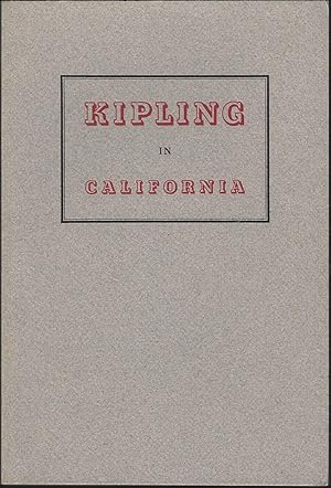 Image du vendeur pour Kipling in California mis en vente par Purpora Books
