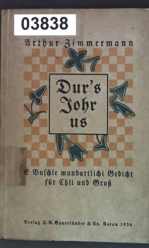 Bild des Verkufers fr Dur's Johr us: E Buschle mundartlichi Gedicht fr Chli und Gro; zum Verkauf von books4less (Versandantiquariat Petra Gros GmbH & Co. KG)