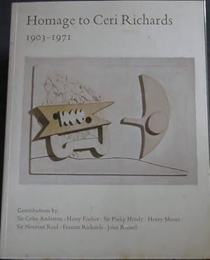 Seller image for Homage to Ceri Richards 1903 - 1971 September - October 1972 for sale by Chapter 1