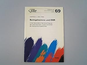 Image du vendeur pour Bankgeheimnis und EWR : unter besonderer Bercksichtigung der internationalen Zusammenarbeit der Bankaufsichtsbehrden. Swiss Banking School: Publikation der Swiss Banking School ; 69 : 5. Lehrgang 1991 - 93 mis en vente par Antiquariat Bookfarm