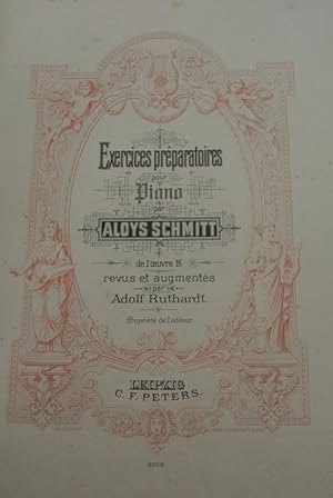 Exercices préparatoires pour Piano. (= VN 8368). Beigebunden: diverse Klavierschulen (s. Beschrei...