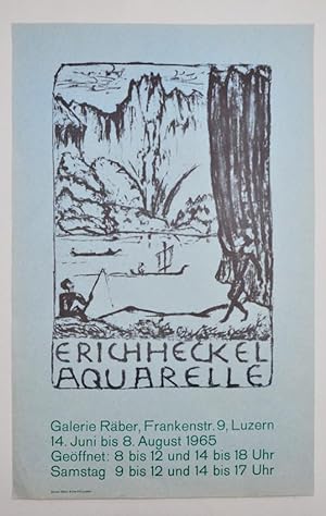 Erich Heckel, Ausstellungsplakat seltener Probedruck