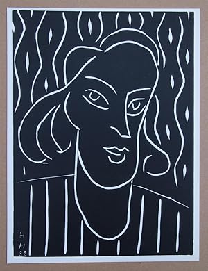 Bild des Verkufers fr Henri Matisse, Linolschnitt Teeny 1938 zum Verkauf von Worpswede Fineart