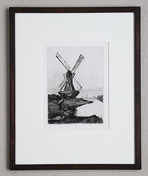 Seller image for Ury Lesser, Radierung, Mhle for sale by Worpswede Fineart