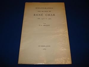 BIBLIOGRAPHIE DES OEUVRES DE RENE CHAR de 1928 à 1963