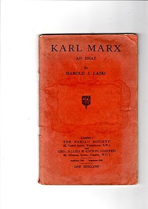 Immagine del venditore per Karl Marx: An Essay venduto da Gwyn Tudur Davies