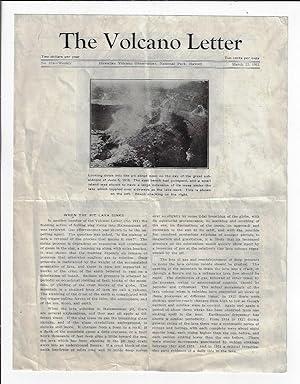The Volcano Letter, No. 324, March 12, 1931