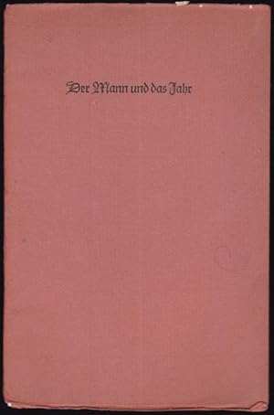 Imagen del vendedor de Der Mann und das Jahr. Ein Nachtgesprch / Silvester 1945 a la venta por Graphem. Kunst- und Buchantiquariat