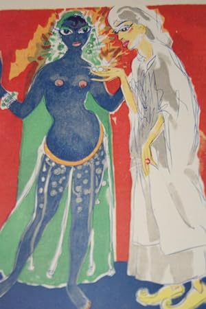 Seller image for KEES VAN DONGEN GRAVURE FEMME SALLAMAH LA BLEUE-MILLE NUITS ET UNE NUIT K78 for sale by Librairie RAIMOND