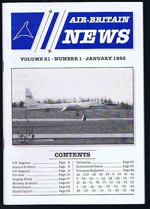 Seller image for Air-Britain News Volume 21 Number 1 January 1992 for sale by Lazy Letters Books