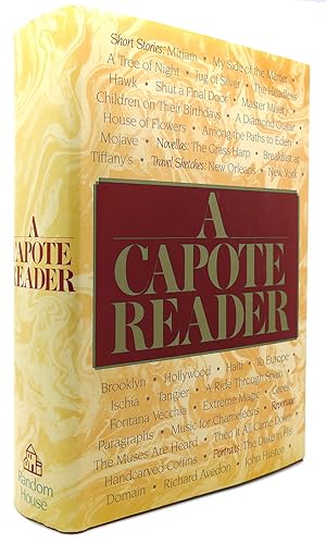 Imagen del vendedor de A CAPOTE READER a la venta por Rare Book Cellar