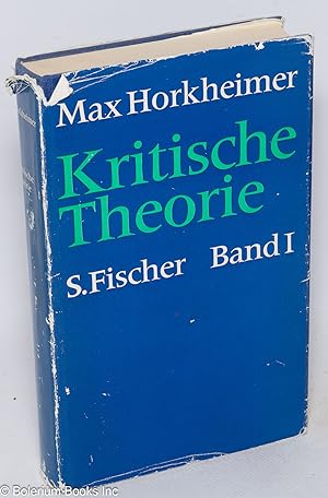 Imagen del vendedor de Kritische Theorie; Eine Dokumentation. Band I. a la venta por Bolerium Books Inc.