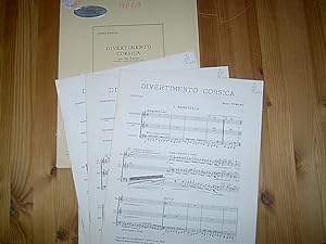 Divertimento Corsica, pour trio d'anches et orchestre á cordes avec harpe ou piano (3 parts: Haut...