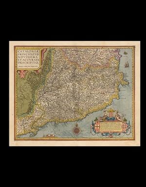 Imagen del vendedor de Ortelius / Vrients 1608 Cataloniae Principatus Novissima et Accurata Descriptio a la venta por L'Art de la Memria